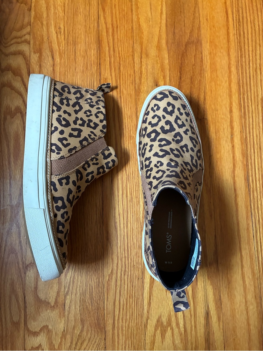 Tom’s Leopard Print Bryce High Top Canvas Sneakers